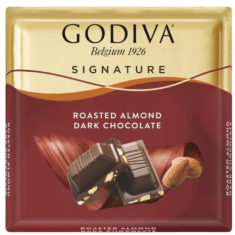 Шоколад Godiva темный с кусочками обжаренного миндаля 60 г