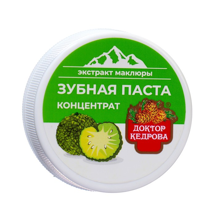 Зубная паста Доктор Кедрова с экстрактом маклюры, 35 г травяная зубная паста с экстрактом манго 25гр