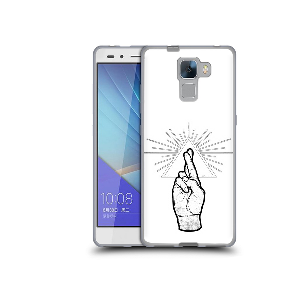 

Чехол MyPads Tocco для Honor 7 черно белая рука (PT28758.36.681), Прозрачный, Tocco