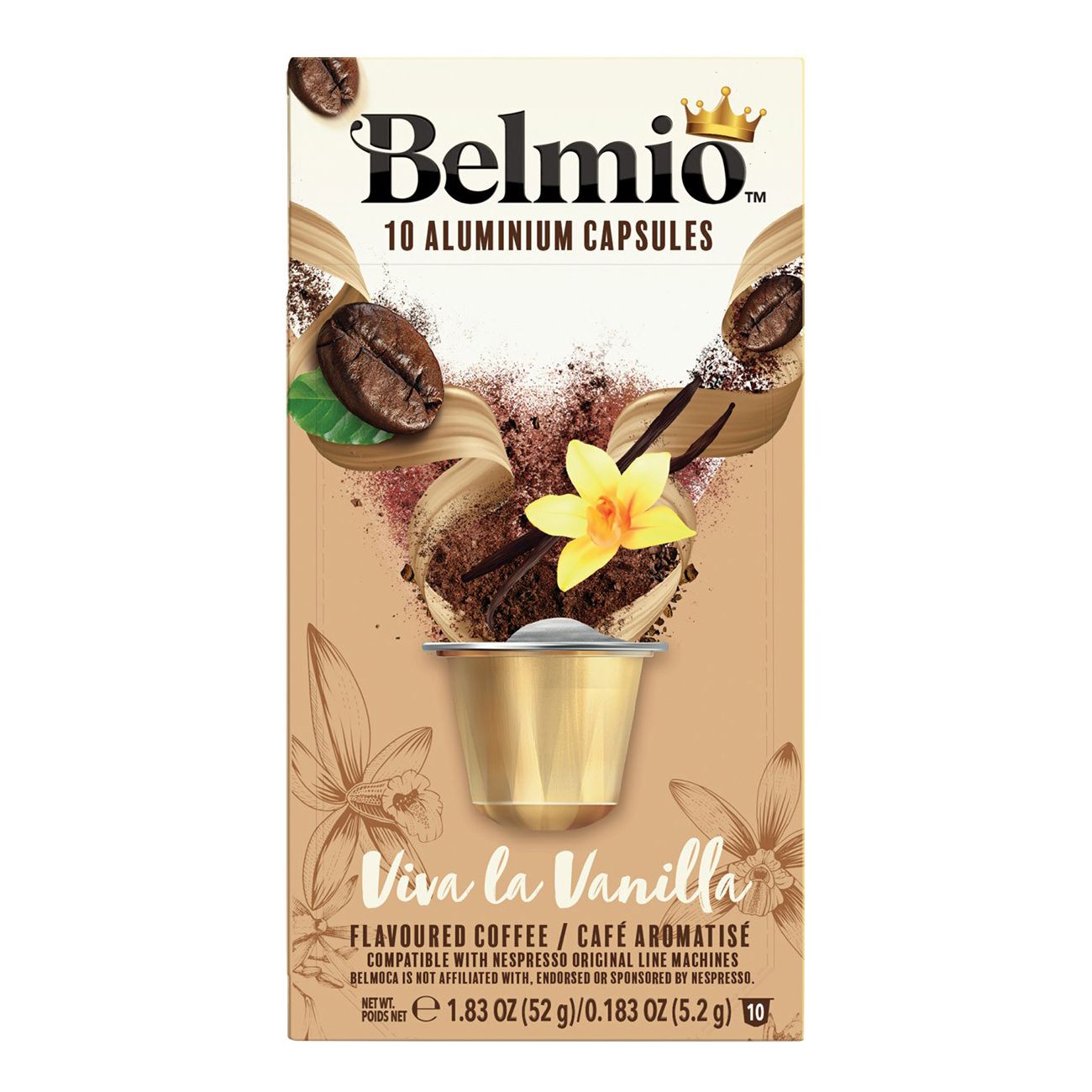 Кофе Belmio Viva La Vanilla в капсулах 5,2 г х 10 шт