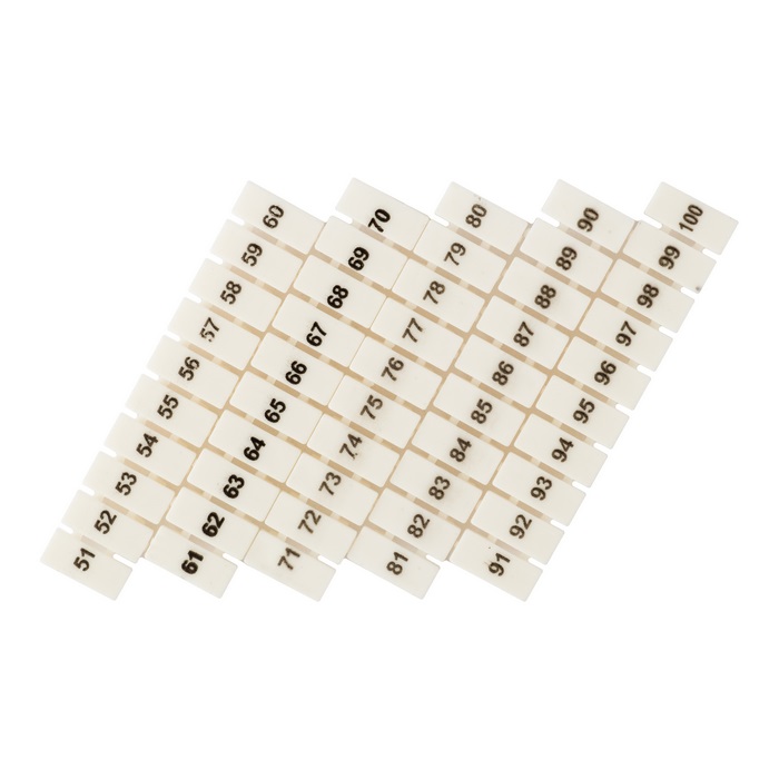 

Маркеры EKF PROxima для JXB-ST 1,5 с нумерацией 50-100 zb-st-1.5-50-100 (10шт.), Серый