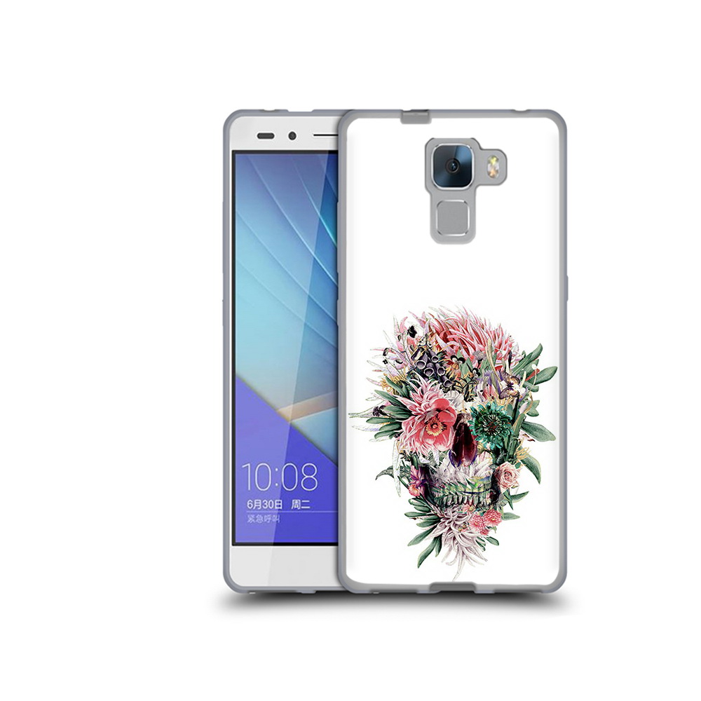 

Чехол MyPads Tocco для Honor 7 череп из цветов (PT28758.36.677), Прозрачный, Tocco