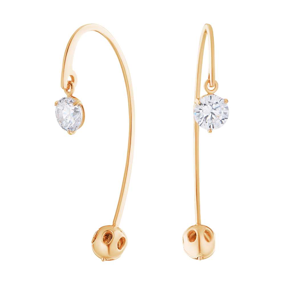 

Серьги из серебра с фианитом ЮВЕЛИР КАРАТ 2129956/9п, 2129956/9п