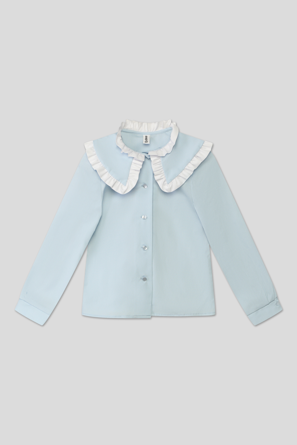 Блуза с длинным рукавом GIOCO G23063477-009 голубой для девочек, цвет голубой р.164