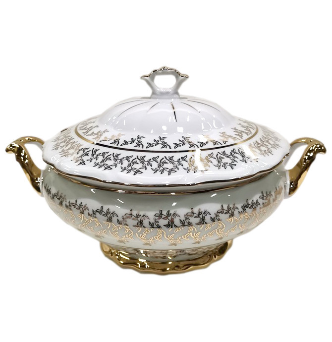 

Супник 2,5 л Bavarian Porcelain "Мария-Тереза Белая Золотые листики" 243930