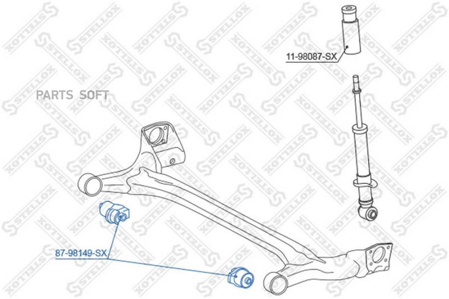 

STELLOX Сайлентблок STELLOX 8798149sx
