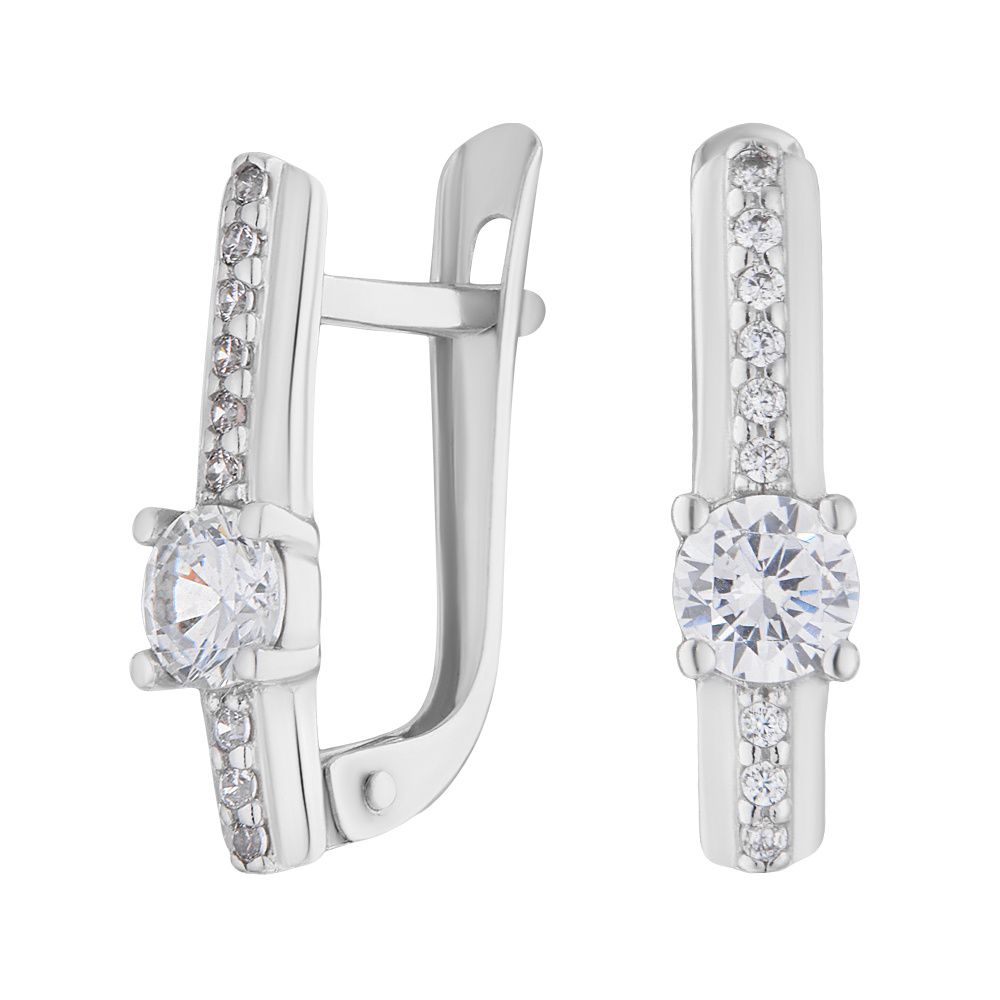 

Серьги из серебра с фианитом ЮВЕЛИР КАРАТ 2125769/9, 2125769/9