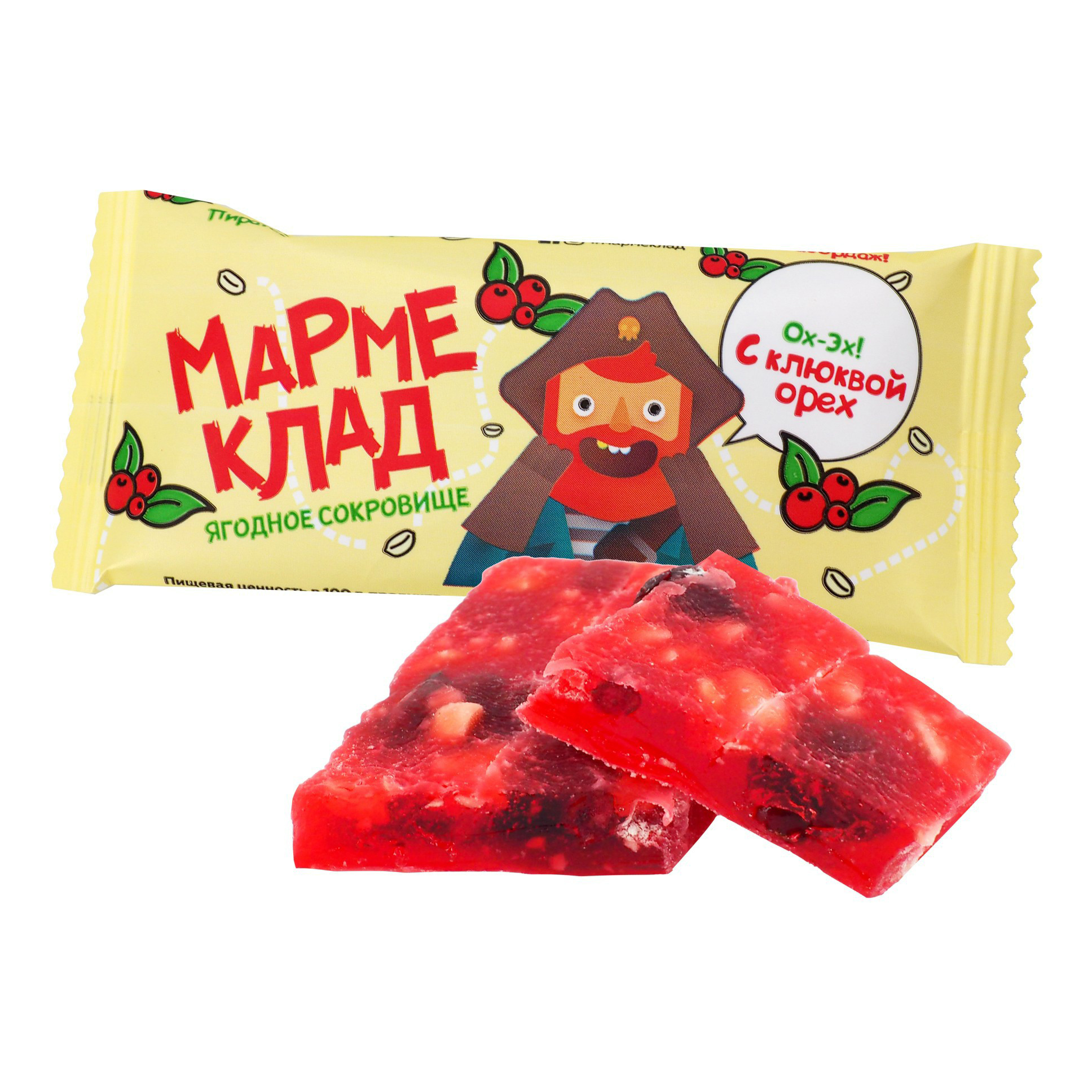 

Рахат-лукум Конфетный Двор Мармеклад клюква-арахис