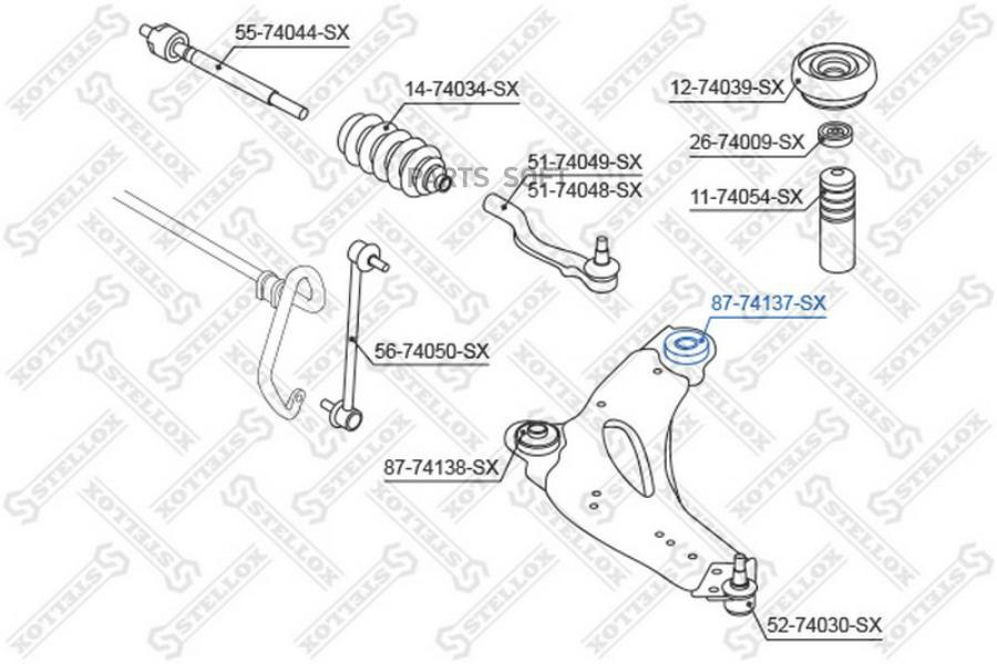 

STELLOX Сайлентблок STELLOX 8774137sx