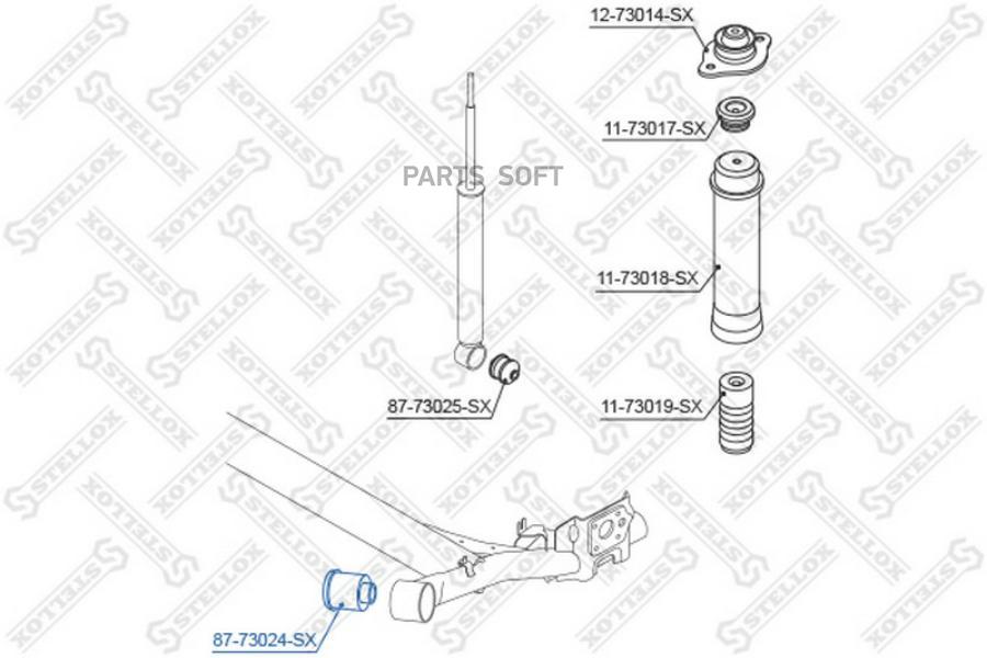 

STELLOX Сайлентблок STELLOX 8773024sx
