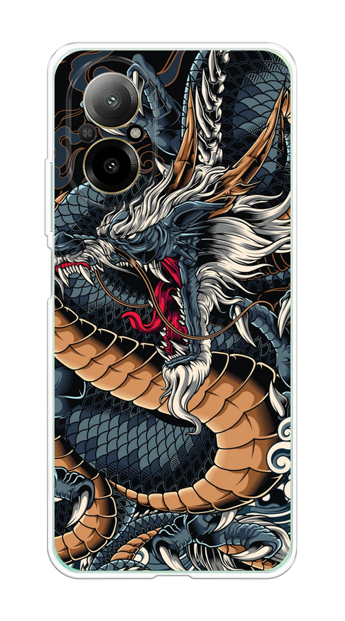 

Чехол на Realme C67 4G "Japanese Dragon", Коричневый;черный;синий, 2515750-1