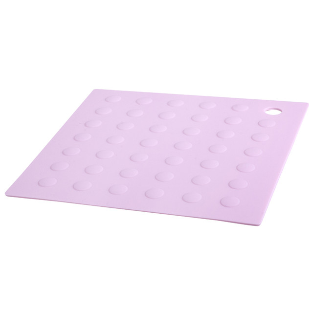 Коврик силиконовый термостойкий для горячей посуды EliZa home, розовый, WH90307