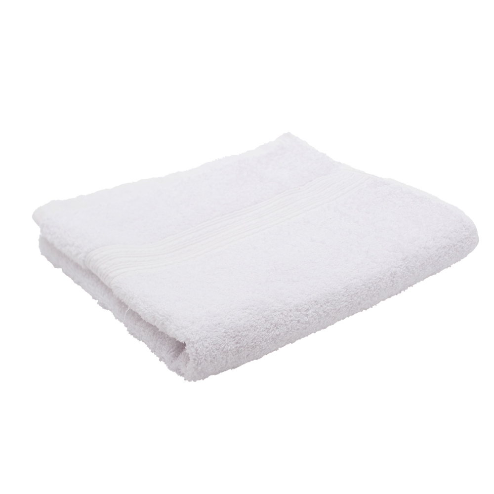 Полотенце махровое 50x90 см, белый, 1 шт, (Чистовье) полотенце махровое этель терри 50 90 см цв белый 100% хлопок 430 г м2