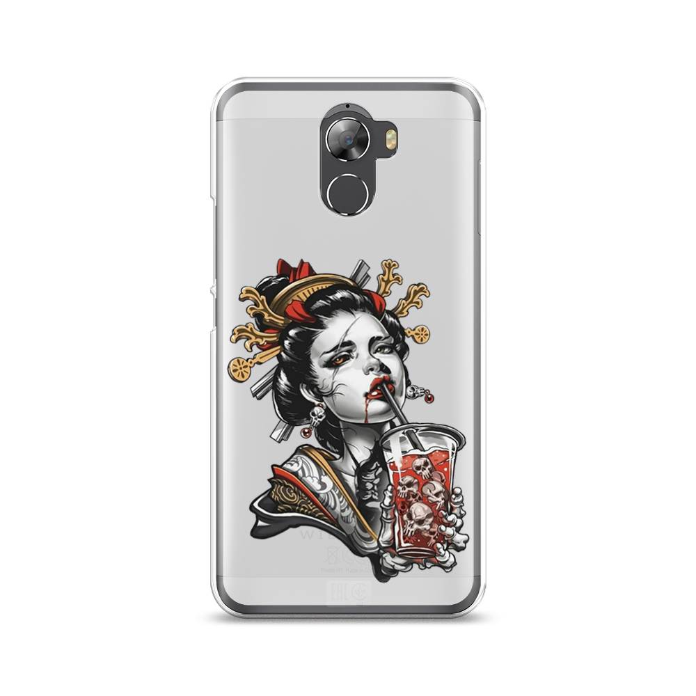 

Чехол на Wileyfox Swift 2 "Опасная гейша", Красный;черный;серый, 210350-4