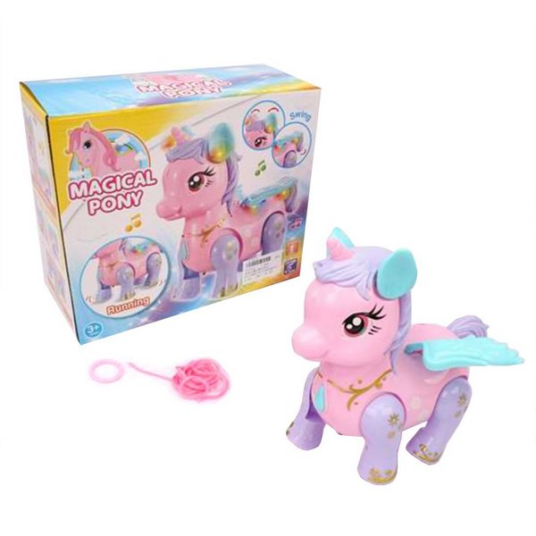 

Интерактивная игрушка Наша Игрушка Единорог 8881, свет, звук, коробка