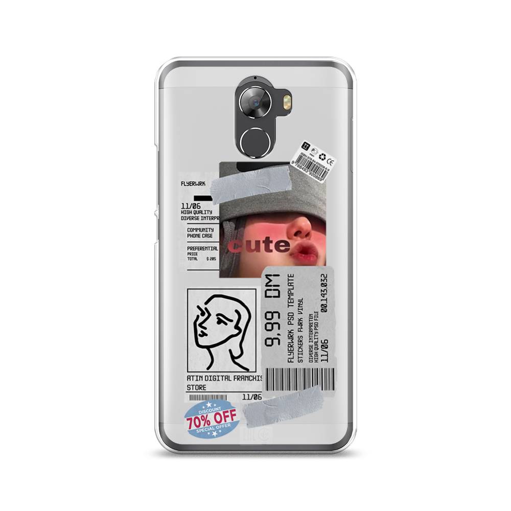 

Чехол на Wileyfox Swift 2 "Cute girl collage", Розовый;серый;голубой, 210350-6