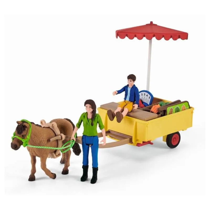 фото Игровой набор schleich мобильный прилавок солнечный день