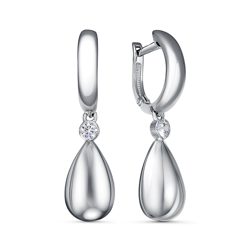

Серьги из серебра с фианитом Delta с1201670, с1201670