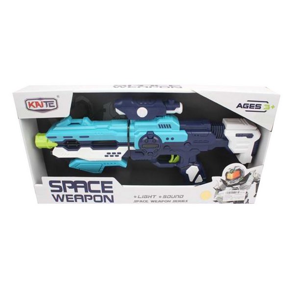 

Бластер Наша Игрушка KT218-29 со световыми и звуковыми эффектами, коробка