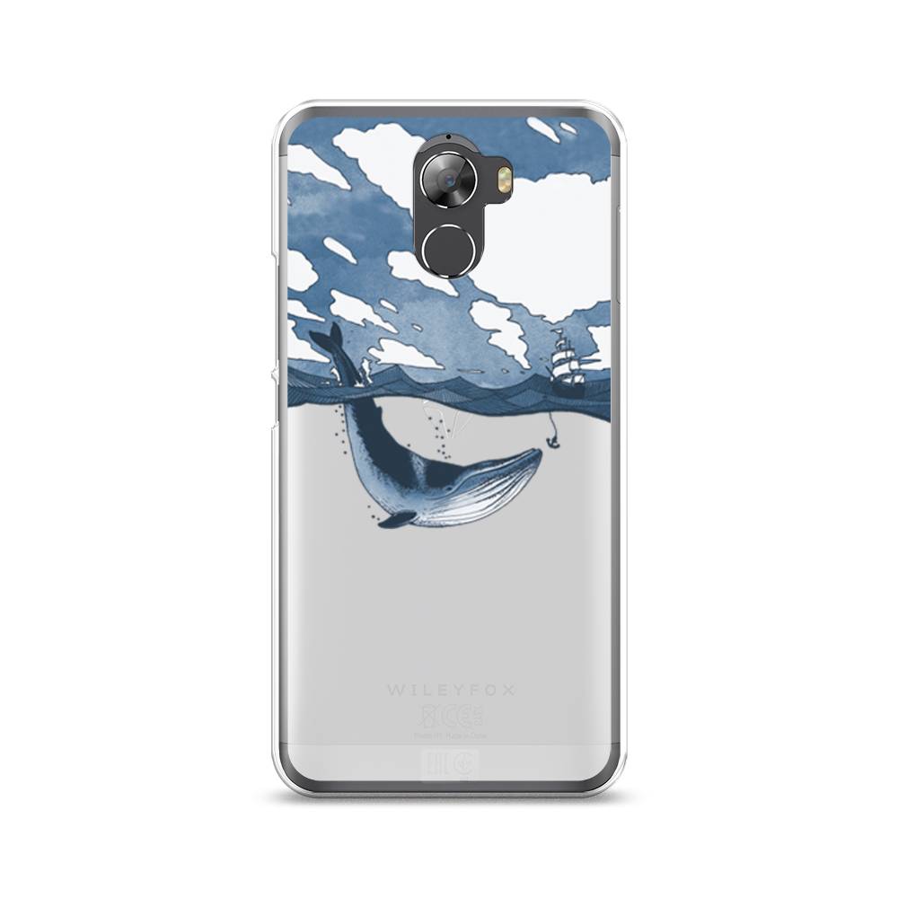 

Чехол на Wileyfox Swift 2 "Большой кит", Синий, 210350-1