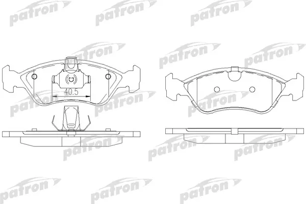 

Колодки тормозные дисковые передн OPEL Astra F 91- PATRON PBP1067