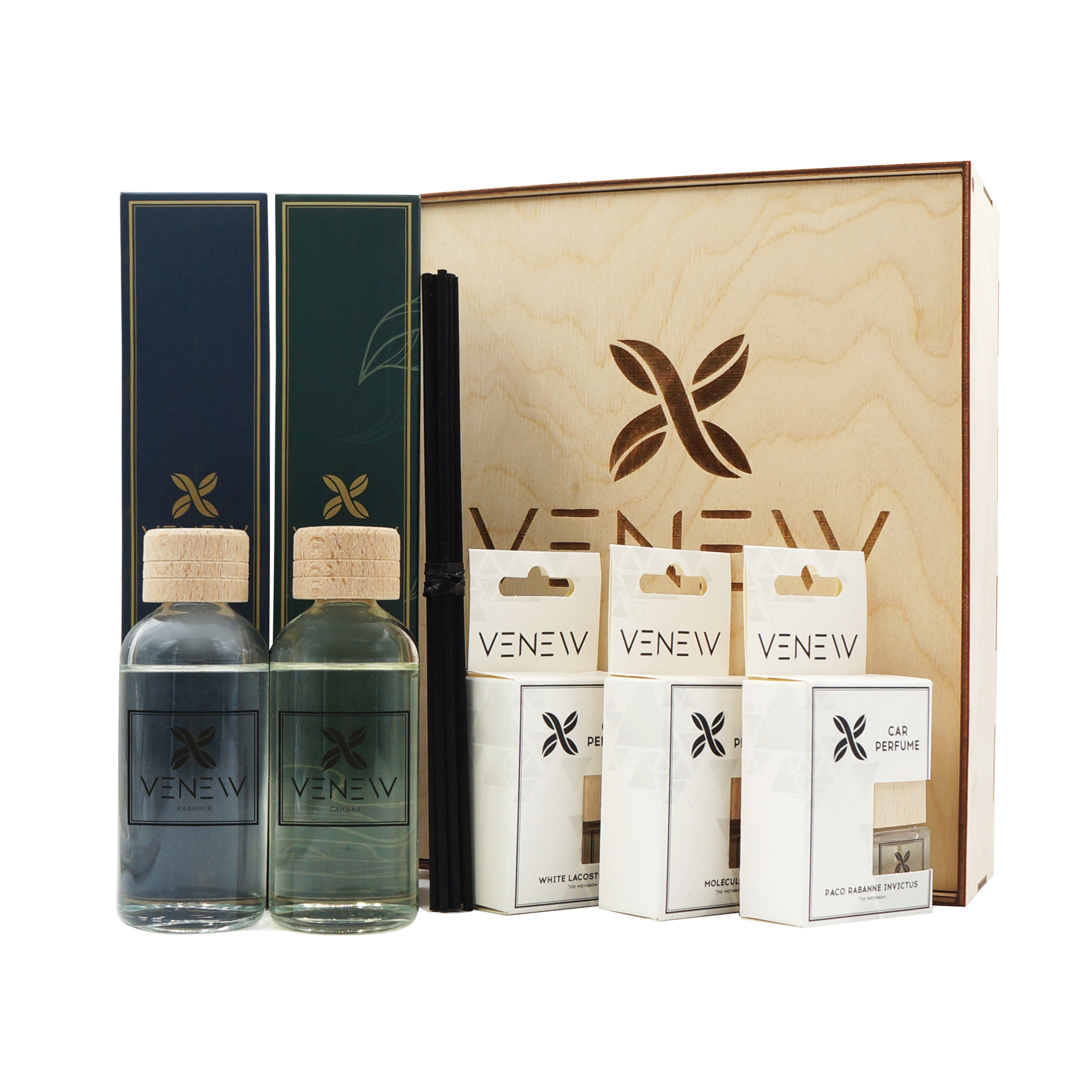 

Аромадиффузор VENEW подарочный набор в деревянном боксе, BOX