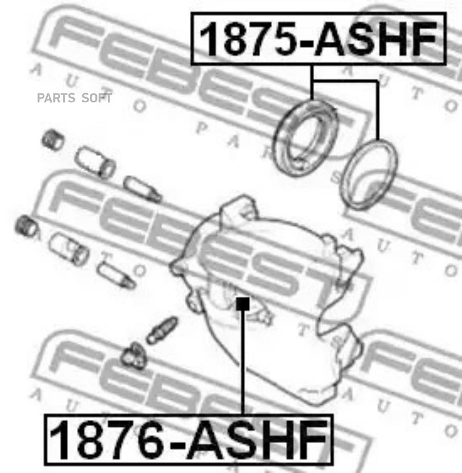 

Ремкомплект Суппорта Переднего FEBEST 1875ASHF