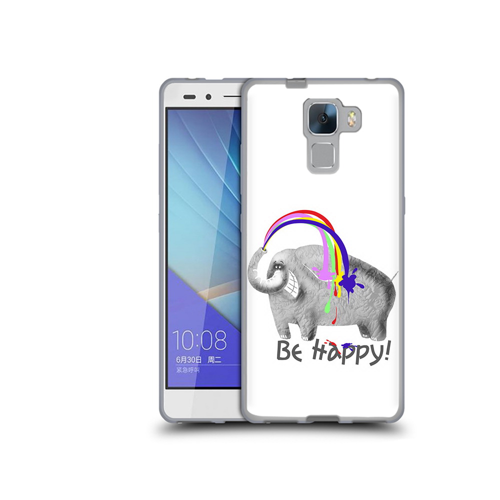 

Чехол MyPads Tocco для Honor 7 счастливый слон (PT28758.36.632), Прозрачный, Tocco