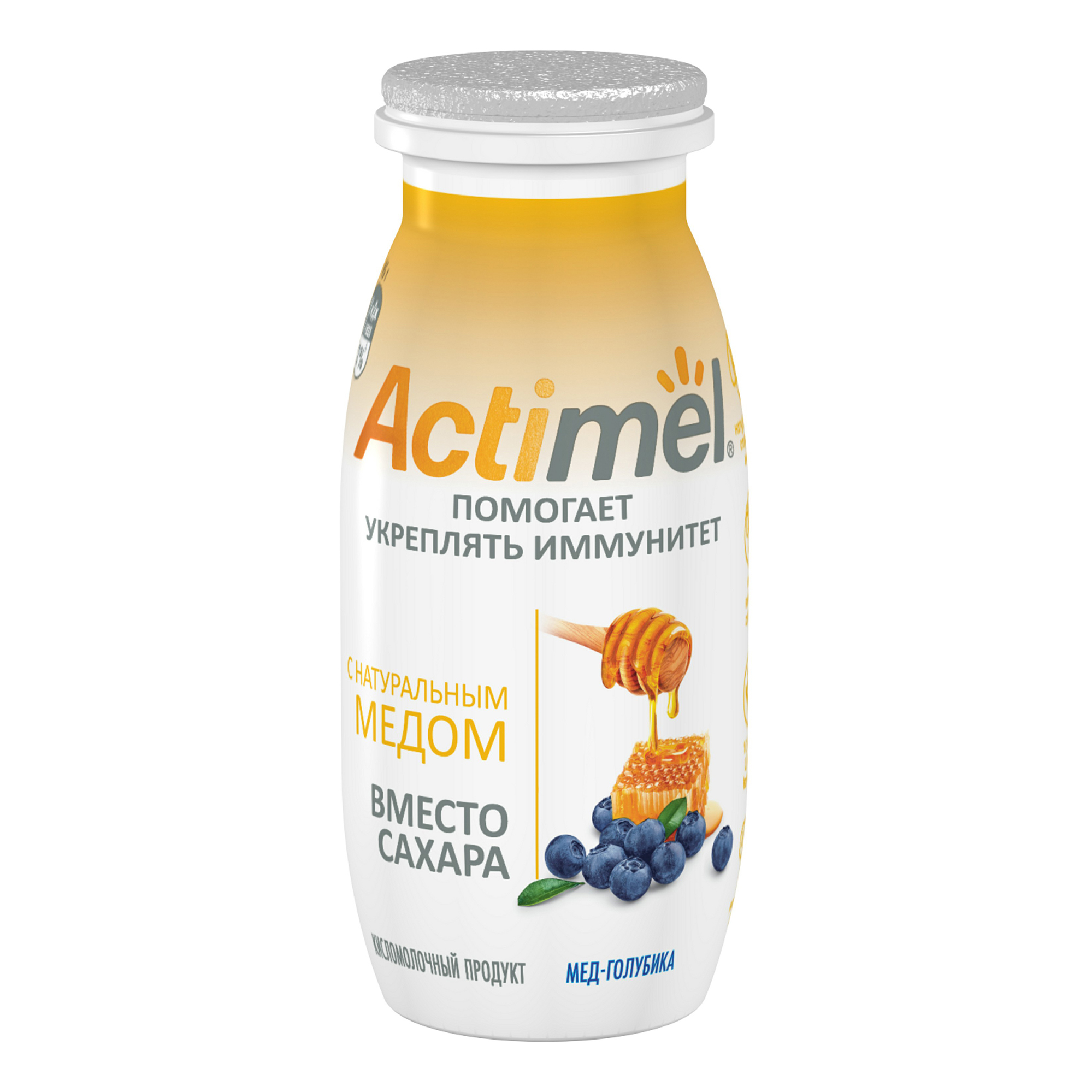 

Питьевой йогурт Actimel мед-голубика 2,2% бзмж 95 г