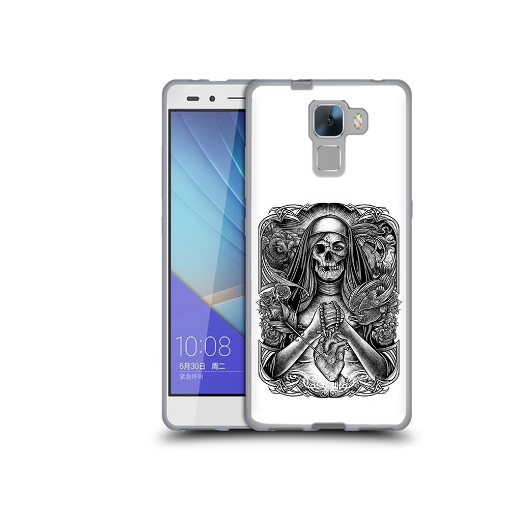

Чехол MyPads Tocco для Honor 7 скелет с сердцем (PT28758.36.603), Прозрачный, Tocco