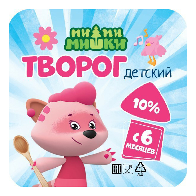 

Творог мягкий детский Ми-ми-мишки с 6 месяцев 10% 100 г