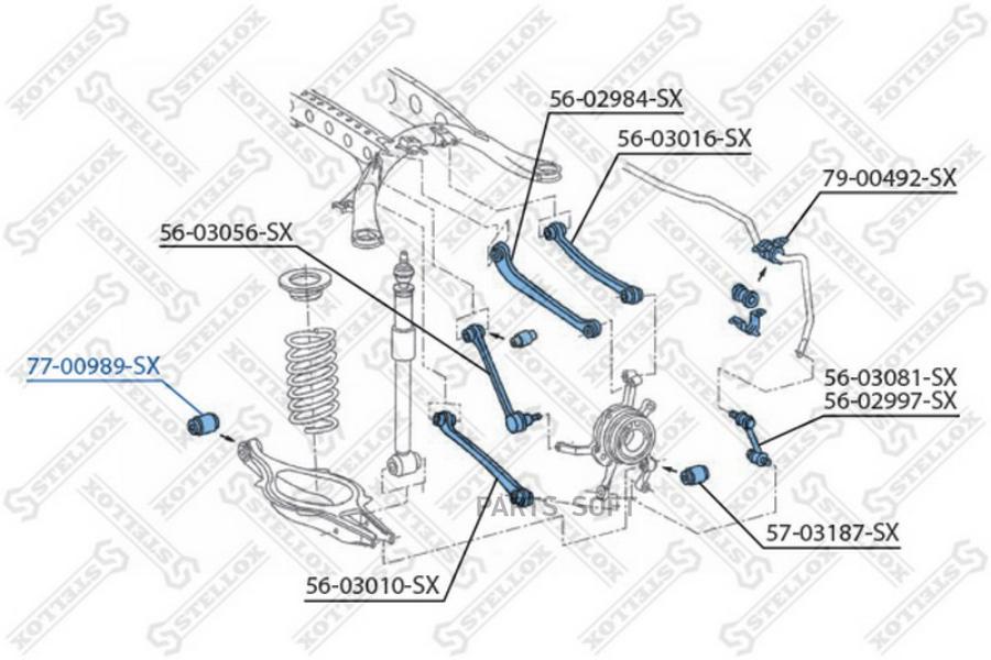 

STELLOX Сайлентблок STELLOX 7700989sx