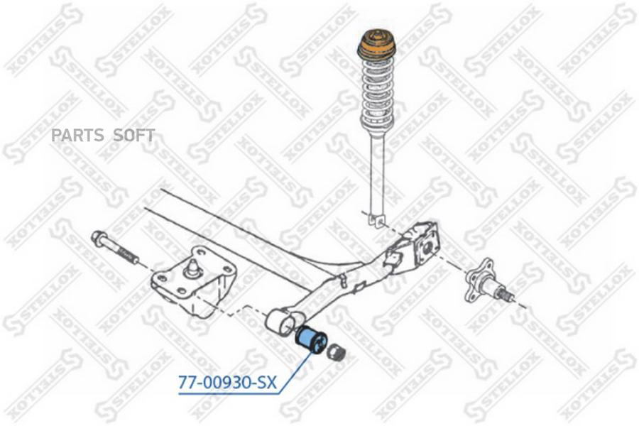 

STELLOX Сайлентблок STELLOX 7700930sx