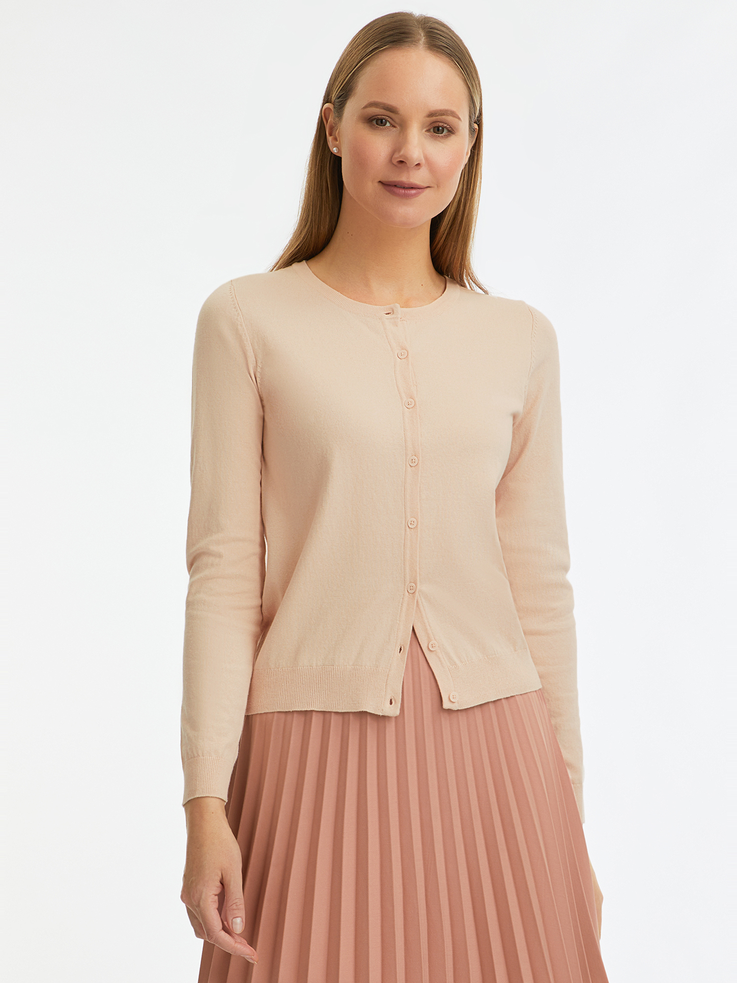 

Кардиган женский oodji 63212568B розовый XXL, 63212568B