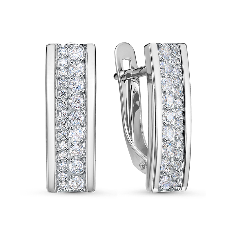 

Серьги из серебра с фианитом Delta с1200920, с1200920