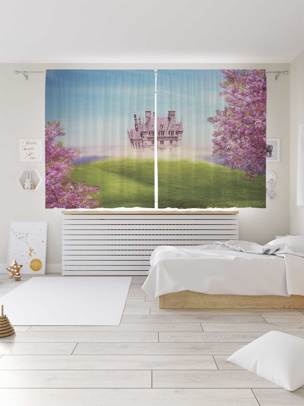

Шторы JoyArty c фотопечатью "Сказочное поместье" из сатена, 290х180 см, Сказочное поместье