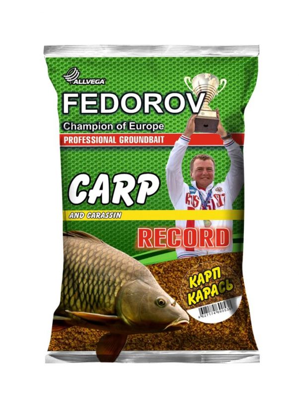 Прикормка Allvega Fedorov Record 1 кг (Карп Карась)