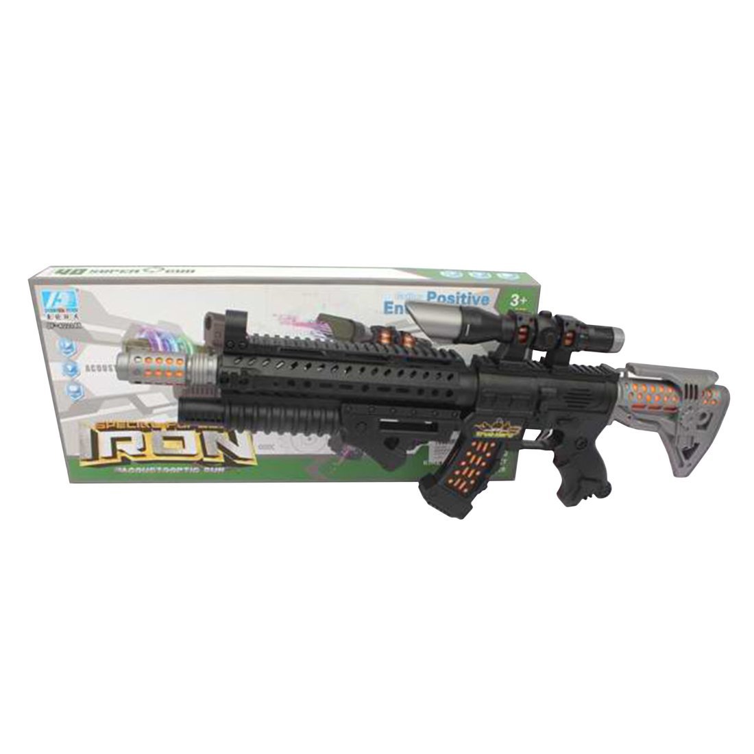 

Автомат Наша Игрушка DF-40218B со световыми и звуковыми эффектами, коробка