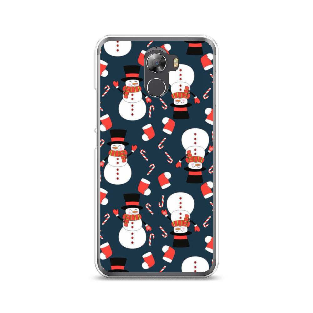 

Чехол на Wileyfox Swift 2 "Синие снеговики", Синий;белый;красный, 210350-5