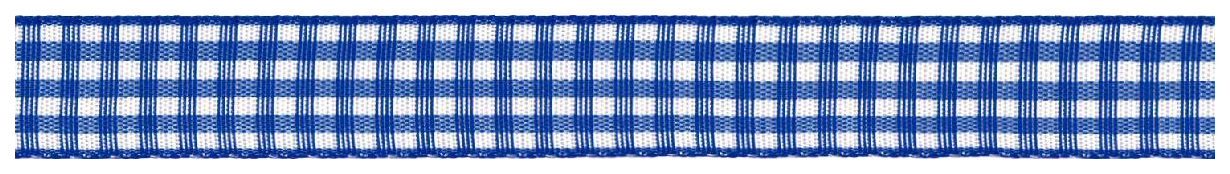Лента декоративная Prym 907354 Клетка синий ширина 15 мм