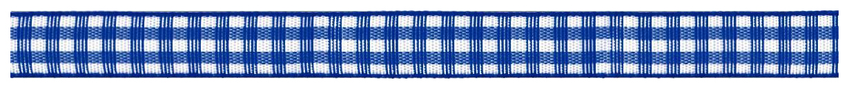 Лента декоративная Prym 907304 Клетка синий ширина 10 мм