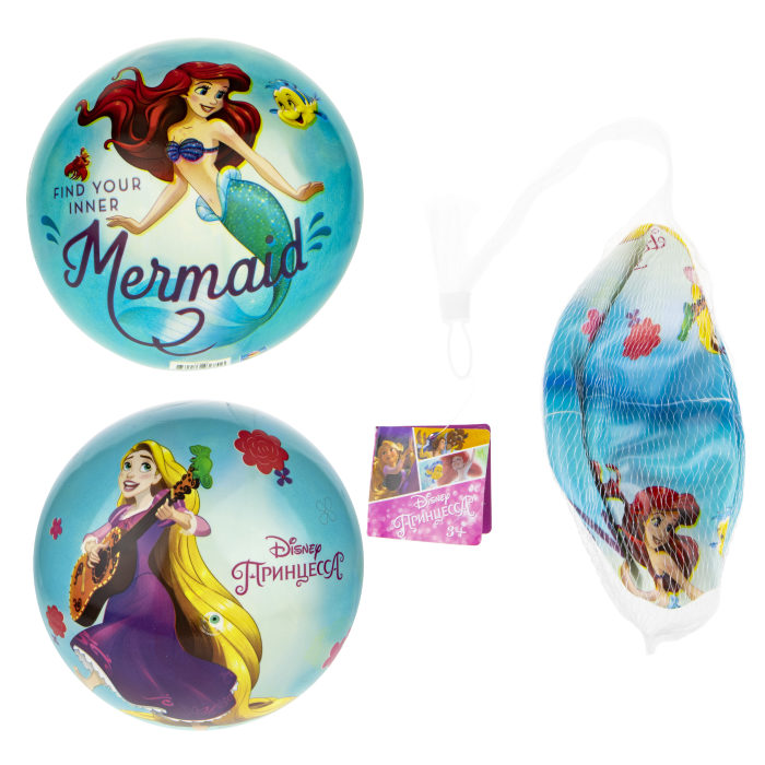 

Мяч Disney ПВХ Т17398, полноцветный, 23 см, 90 г, сетка и бирка