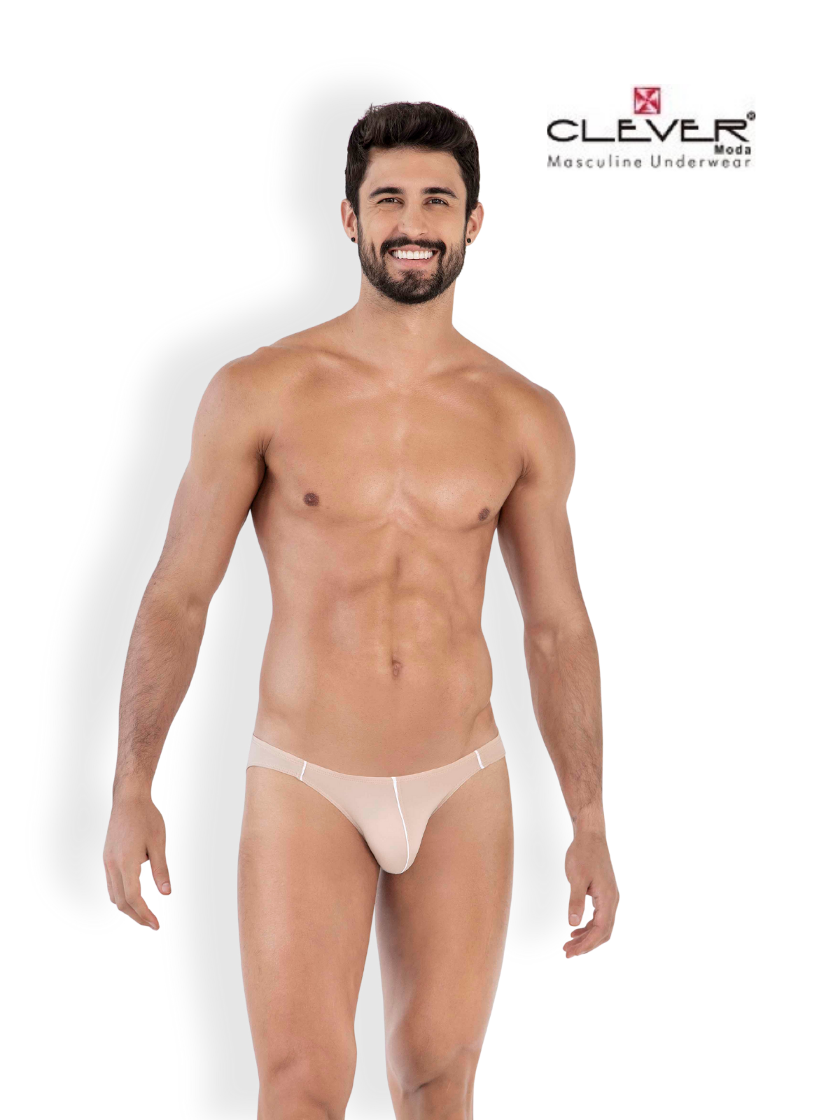 Трусы мужские Clever Masculine Underwear 1617 бежевые S