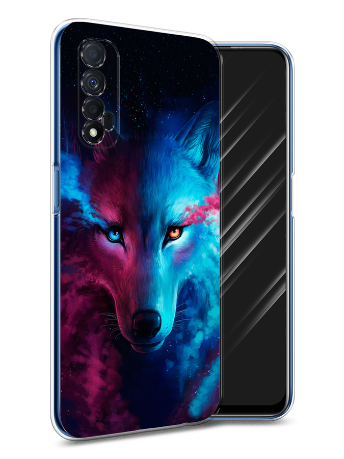 

Чехол Awog на Realme 7 "Волшебный волк", Разноцветный, 254150-1