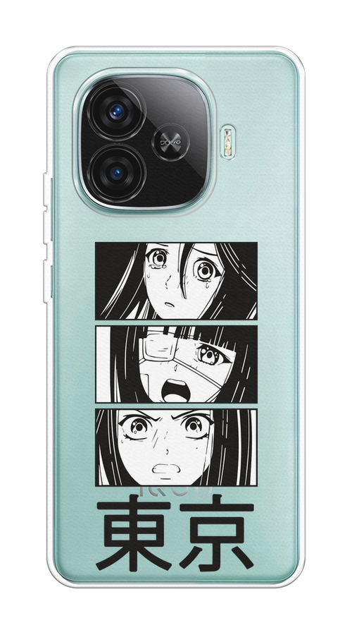 

Чехол на Vivo iQOO Z9 "Tokyo girls", Белый;черный;прозрачный, 2612150-1