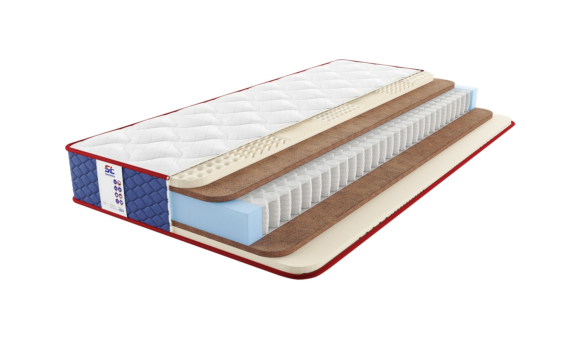 

Матрас Sportletica Stanly Cocos L-Zone 200х195, Stanly Cocos L-Zone