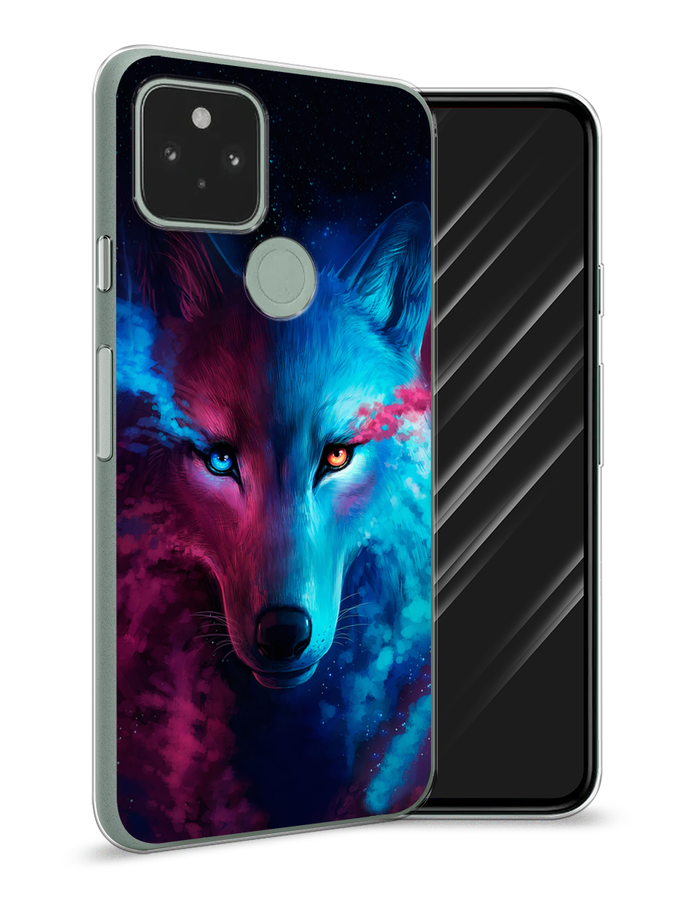 

Чехол Awog на Google Pixel 5A "Волшебный волк", Разноцветный, 271050-1