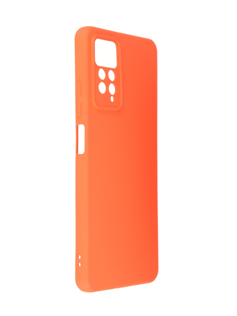 фото Чехол neypo для xiaomi redmi note 11 pro silicone case 2.0mm orange nsc49537