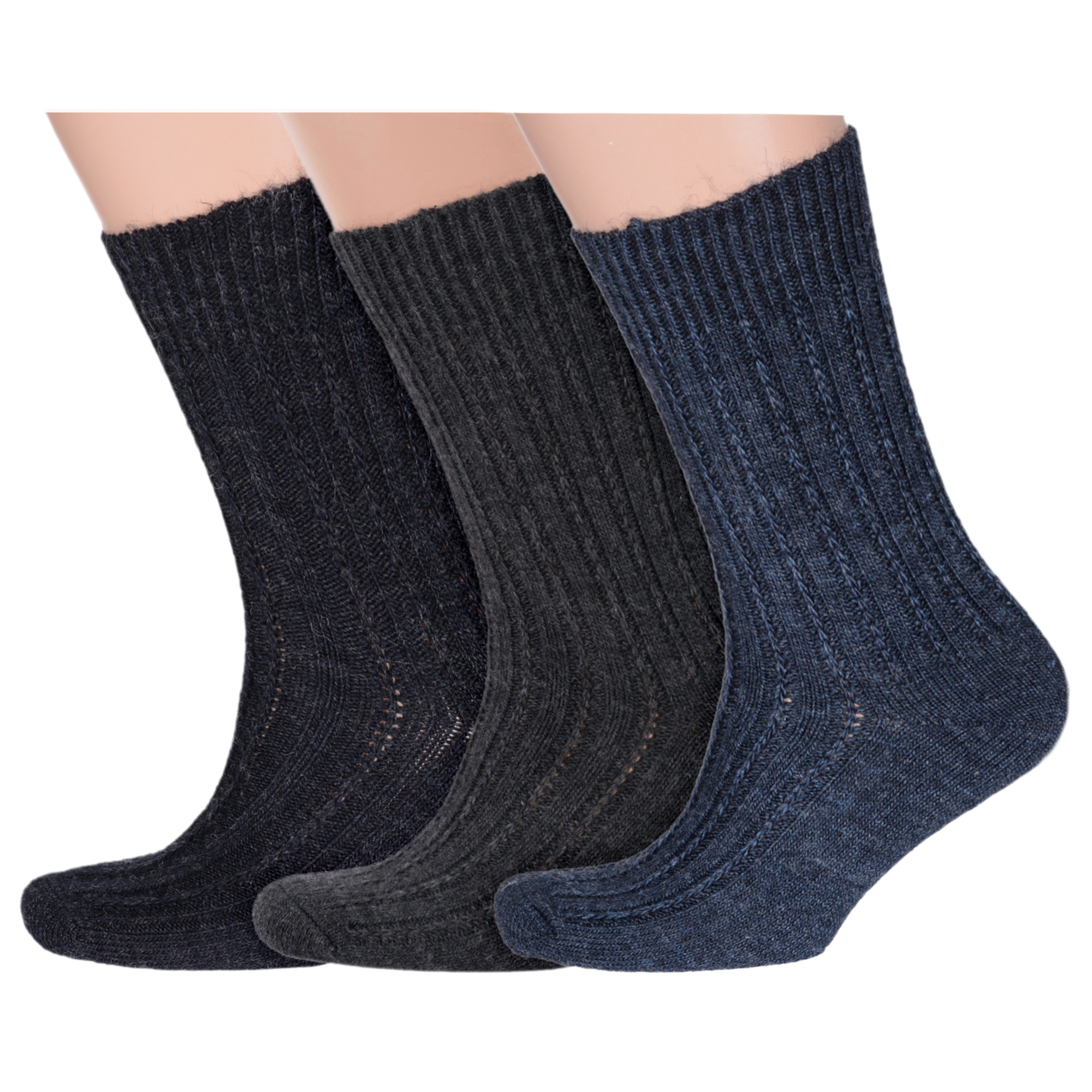 

Комплект носков мужских Rusocks 3-М-590 синих 29, Синий;серый;черный, 3-М-590