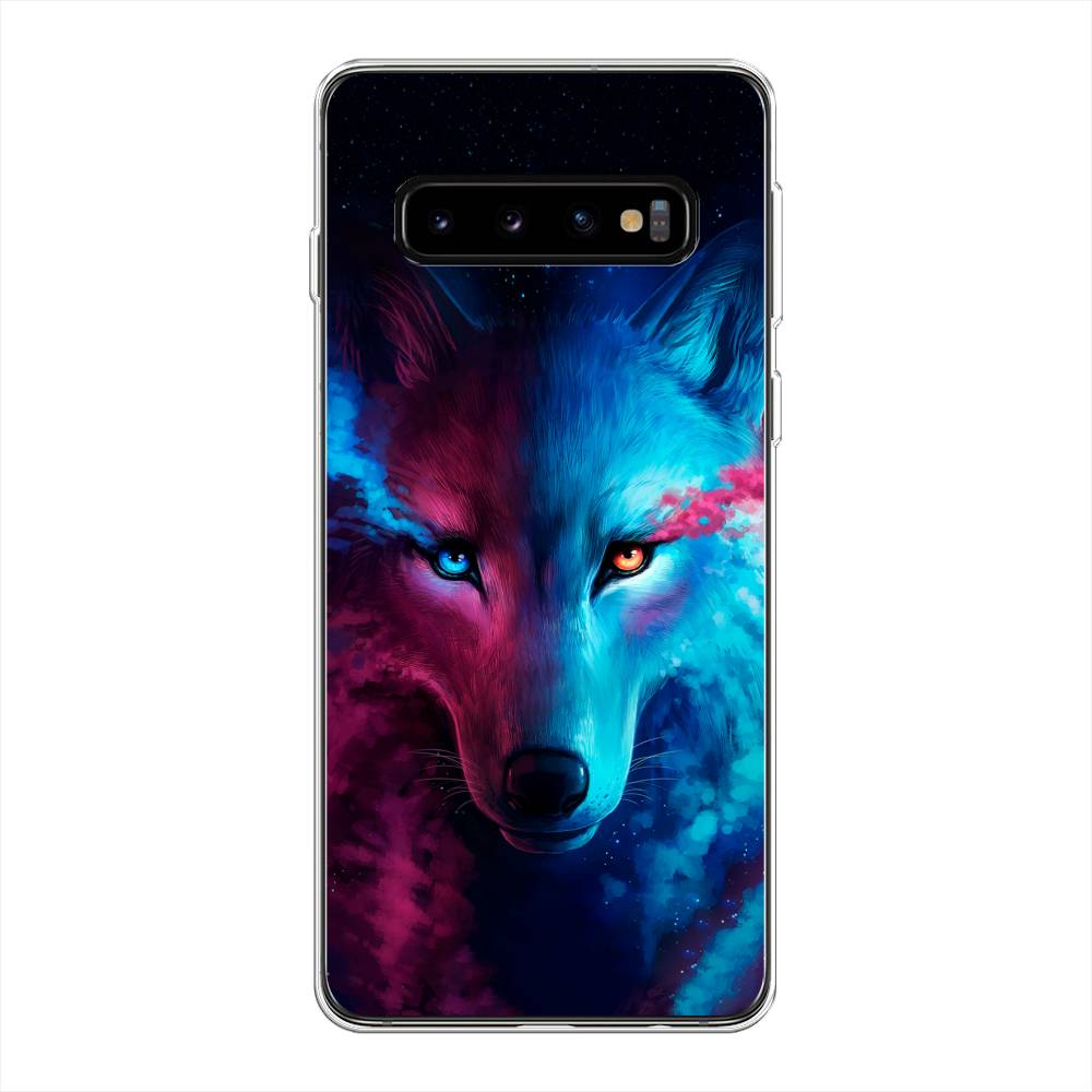 

Чехол Awog на Samsung Galaxy S10 + "Волшебный волк", Разноцветный, 27150-1